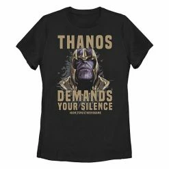 Outlet 😉 Unbranded Juniors' Marvel "Thanos Demands" Graphic Tee 🥰