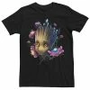 Discount 💯 Unbranded Men's Marvel Groot Head Shot Flowers Portrait Graphic Tee ❤️