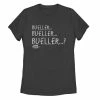 Promo 🌟 Unbranded Juniors' Paramount "Bueller...?" Chalkboard Text Tee 🌟