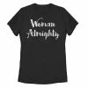 Coupon 😀 Unbranded Juniors' "Woman Almighty" Distressed Tee 💯