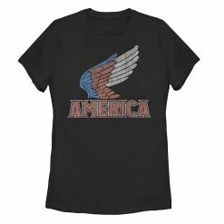 Wholesale 🔥 Unbranded Juniors' Red White And Blue Wings America Tee 👏
