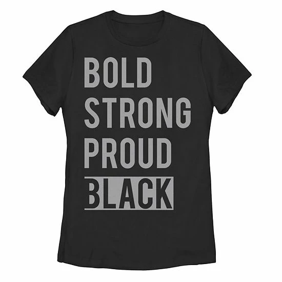 New ๐งจ Unbranded Juniors' Strong Proud Stack Text Tee ๐ฅ