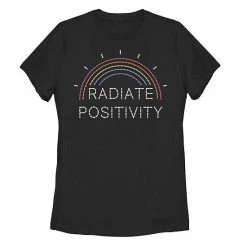 Top 10 🔔 Unbranded Juniors' "Radiate Positivity" Rainbow Graphic Tee ⭐