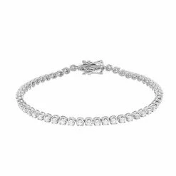 Outlet โค๏ธ Unbranded 10k Gold 1 Carat T.W. Diamond Tennis Bracelet Pink โจ