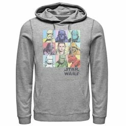 Budget 🔔 Unbranded Men's Star Wars The Rise Of Skywalker Pastel Character Bingo Graphic Hoodie 🌟
