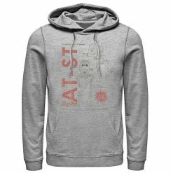Best Pirce 👏 Unbranded Men's Star Wars The Mandalorian AT-ST Action Figure Graphic Hoodie 🛒