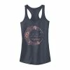 Cheap 🤩 Unbranded Juniors' Stardust Moon Galactic Flowers Tank Top Black 🥰
