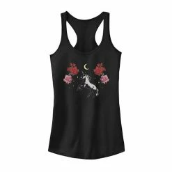 Budget 💯 Unbranded Juniors' Fifth Sun Unicorn, Moon, Flowers Tank Indigo ❤️