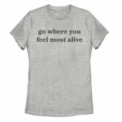 Wholesale 🎉 Unbranded Juniors' "Go Where You Feel Most Alive" Tee 🥰