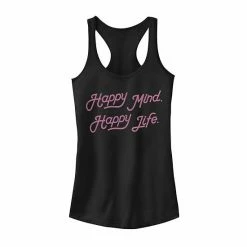 Buy 🔔 Unbranded Juniors' Happy Mind Graphic Tank Charcoal ⭐