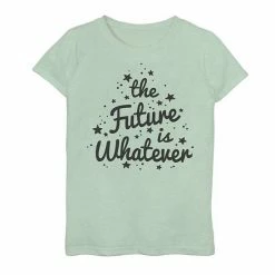 Promo ✨ Unbranded 👧 Girls 7-16 The Future Is Whatever Magical Stars Graphic Tee White 😉