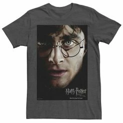 Best Sale 🥰 Unbranded Men's Harry Potter Deathly Hallows Harry Potter Poster Graphic Tee ⭐