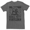 Coupon 🧨 Unbranded Men's Star Wars Boba Fett Bounty Hunter Poster Graphic Tee ⭐