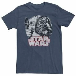 Outlet ❤️ Unbranded Men's Star Wars Darth Vader Ships Vintage Title Graphic Tee 💯