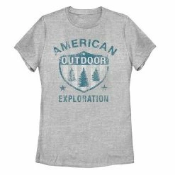 Outlet 😀 Unbranded Juniors' American Outdoor Exploration Graphic Tee 👍