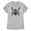 Outlet 🔔 Unbranded Juniors' Marvel Spider-Man Far From Home Glitch Logo Graphic Tee ✔️