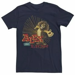 New 🎉 Unbranded Men's Madagascar Alex The Lion Text Poster Tee ⌛
