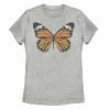 Deals ❤️ Unbranded Juniors' Monarch Butterfly Large Portrait Tee 💯