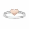 Cheapest 🔔 Unbranded 1/10 Carat T.W. Diamond Sterling Silver Heart Ring 😍