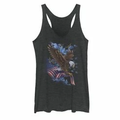 Outlet 🎁 Unbranded Juniors' Flying Eagles With American Flag Tank ❤️