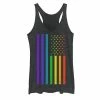 Promo ⌛ Unbranded Junior's Americana Rainbow Vertical Stars And Stripes Tank 🎉