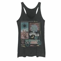 Outlet 🥰 Unbranded Juniors' "Live To Wander" Desert Collage Graphic Tank Top 😍