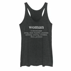 Wholesale ✔️ Unbranded Juniors' 👩 Woman Definition Simple Tank Top 🔥