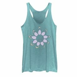 Promo 😍 Unbranded Juniors' Flower Color Yin Yang Floral Tank Top 🥰