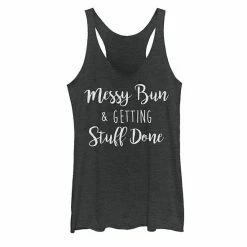 Wholesale 👏 Unbranded Juniors' Messy Bun & Getting Stuff Done Graphic Tank 👍