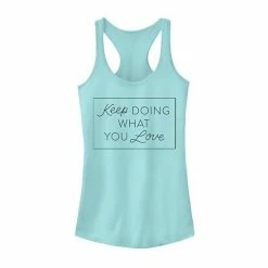 Wholesale ✨ Unbranded Juniors' "Keep Doing What You Love" Boxed Tank Top ⌛