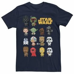 Brand new 👏 Unbranded Men's Star Wars Heroes Villains 8-Bit Pixel Sprites Graphic Tee 🧨