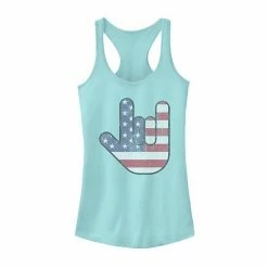 Top 10 🤩 Unbranded Juniors' Rock On Hand USA Flag Tank 🌟