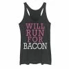 New ⭐ Unbranded Juniors' Will Run For Bacon Graphic Tank 😀
