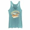 New 🧨 Unbranded Juniors' Corgi 🦮 Dog Rainbow Jump Graphic Tank 🥰