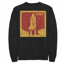 Best Pirce 🎉 Unbranded Men's NASA Up In Smoke Graphic Fleece Pullover ✔️