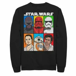 Brand new ✔️ Unbranded Men's Star Wars The Rise Of Skywalker Character Grid Fleece Graphic Top 🤩
