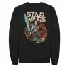 New 👍 Unbranded Men's Star Wars The Rise Of Skywalker Rey Retro Swirl Fleece Graphic Top 🛒