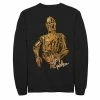Best reviews of 🌟 Unbranded Men's Star Wars The Rise Of Skywalker C-3PO Stay Golden Fleece Graphic Top 🌟
