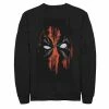 Deals ⭐ Unbranded Men's Marvel Deadpool Faded Paint Face Fleece 🧨