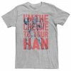 Hot Sale 🎁 Unbranded Men's Star Wars I'm The Chewie To Your Han Word Stack Graphic Tee 👏