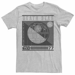 New 💯 Unbranded Men's Star Wars Death Star Line Art Poster Graphic Tee ✨