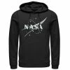 Hot Sale ⌛ Unbranded Men's NASA Simple Streaks And Stars Logo Graphic Hoodie 😀