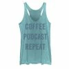 New 🌟 Unbranded Juniors' Coffee Podcast Repeat Tank Top ⌛