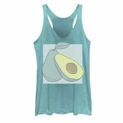 Promo 😉 Unbranded Juniors' Avocado Artsy Panel Portrait Tank Top 🔥