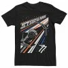 Hot Sale ✔️ Unbranded Men's Star Wars Tie Fighter Color Stripes Space Poster Graphic Tee ⌛
