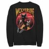 Deals 🎉 Unbranded Men's X-Men Wolverine NES Circle Portrait Logo Fleece Graphic Top ⌛
