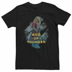 Cheap ⌛ Unbranded Men's Marvel God Of Thunder Portrait Logo Graphic Tee ✔️