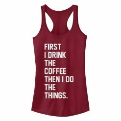 Hot Sale 💯 Unbranded Juniors' Chin-Up Coffee Things Ideal Racerback Tank 😍