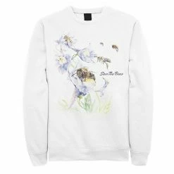 Wholesale 😀 Unbranded Juniors' Earth Day "Save The Bees" Floral Fleece Sweatshirt ⌛