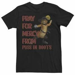 Flash Sale 😉 Unbranded Men's Shrek 2 Pray For Mercy From Puss In 🥾 Boots Tee 🧨